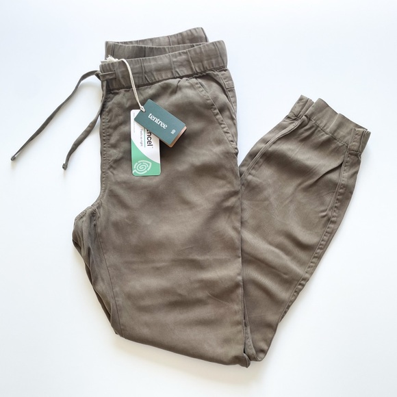 tentree Pants - Tentree NWT Tencel Pacific Jogger (Olive Night Green)